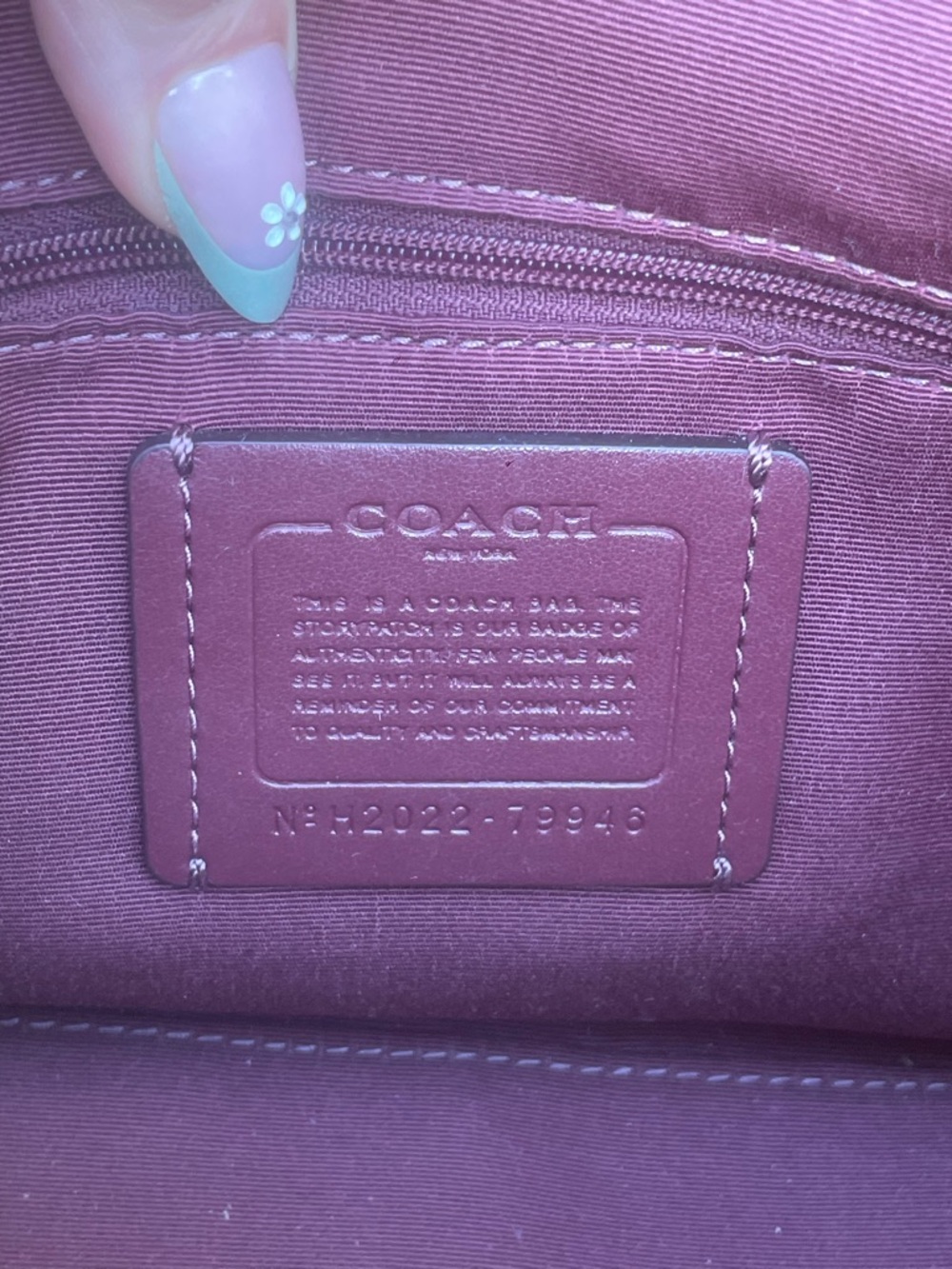 Coach Red Leather Rowan Satchel with Top Handles and Crossbody Strap - Picture 4 of 10